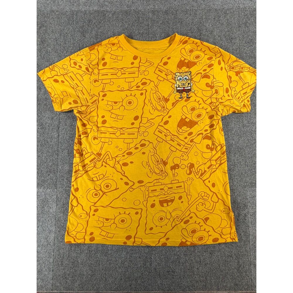 Nickelodeon SpongeBob SquarePants Yellow Graphic T-Shirt Size M